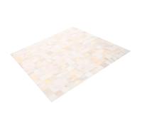 FONDOTIN Mosaïque Adhésive Murale sans Joint Naturelle Blanche pour Décoration Intérieure Carrelage DIY Facile à Poser et Nettoyer Salon et Chambre