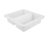 FONDOTIN Moule Plastique pour Briques Rectangulaires Modèle Hollandais Moule à Ciment avec Double Motif Décoratif pour Allées, Patios et Fondations