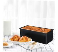 FONDOTIN Moule Pour Boîte à Tonne Mini Moules à Avec Couvercles Miche De Poêle Avec Couvercle Rectangulaire Couvert Émail Camions Griller Noir