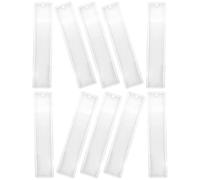 FONDOTIN Moules en Silicone pour Marque-pages 10 Pièces, Moules Rectangulaires Moyens Réutilisables pour Résine Époxy, Outils de Création DIY pour Signets Personnalisés, Flexible et Facile