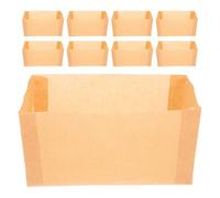 FONDOTIN Moules Papier Sulfurisé Antiadhésif Jetables, Lot de 50 Caissettes Petites, Papier Kraft Naturel, Doublures pour Cuisson au Four et Pâtisserie, Adaptées pour Fêtes et Usage