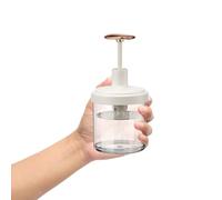 FONDOTIN Mousseur Nettoyant Visage Taille Moyenne Outil à Bulles Portable Pour Soins Du Visage Shampoing Gel Bain Vaisselle Structure Simple Facile à Nettoyer Gris Blanc Doré