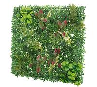 FONDOTIN Mur Végétal Artificiel Décor De Haie Synthétique Résistant Aux Uv Pour Balcon Et Jardin Fond Végétal Réaliste Plastique Ldpe Décoration Intérieure Et Extérieure Naturelle