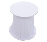 FONDOTIN Nappe Ronde Élastique Unie pour Table de Cocktail et Banquet Housse Extensible Adaptée Aux Restaurants Facile à Nettoyer et Décoration Polyvalente