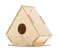 FONDOTIN Nichoir à Oiseaux Bois pour Kit à Construire Et Peindre Décoration Naturelle pour Maison Et Jardin Activité Créative Amusante pour Développer Imagination