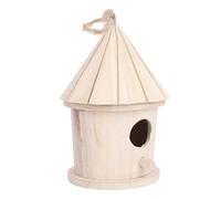 FONDOTIN Nichoir Suspendu Forme De Tour Nid Créatif pour Oiseaux Décoration Intérieure Et Extérieure pour Jardin Balcon Jaune