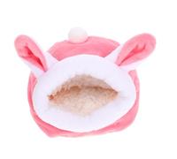 FONDOTIN Nid Douillet en Peluche pour Hamster Maison Chaleureuse pour Rongeurs Lit Confortable pour Chinchillas Et Souris Style Aléatoire