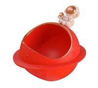 FONDOTIN Nid Hamster Résine Petite Cabane Rafraîchissante pour Animaux De Compagnie Refuge pour Hamsters avec Décor Astronaute Maison De Et Amusante