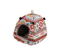 FONDOTIN Nid Suspendu pour Rongeurs Hamster Écureuil Et Chinchilla Grand Modèle Chaleureux pour Hiver Maison Douce Et Confortable avec Design