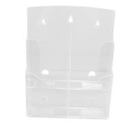 FONDOTIN Organisateur de Documents Acrylique Transparent Support Vertical Mural Bureau Rangement Compact et Léger pour Brochures et Dossiers Gain de Place pour Bureau et Espace de Travail