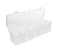 FONDOTIN Organisateur Facile Sachets Multi-compartiments en de et de Thé Pp Couvercle, Design Élégant Minimaliste à Transporter, pour Comptoirs et Bars