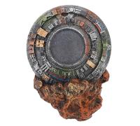 FONDOTIN Ornement D’Aquarium Vaisseau Spatial en Résine, Décoration Artificielle pour Aquarium, Accessoire Paysager pour Cachette Poisson et Créature Aquatique, Fournitures Aquarium