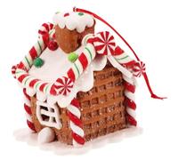 FONDOTIN Ornement De Noël Forme De Maison Bonbons Décoration Suspendue pour Sapin De Noël Pendentifs Colorés Et Détail Unique