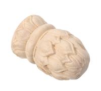 FONDOTIN Ornement de Poteau en Bois Sculpté à la Main Forme Ananas Chapeau de Poteau Rond Brut 5X8 CM Décoration de Fleur Européenne pour Escalier et Clôture Accessoire Décoratif
