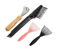 FONDOTIN Outil de Nettoyage Peigne à Griffes pour Cheveux Bouclés Set et Portable Brosse Douce pour Démêlage et Élimination des Nœuds et Pellicules