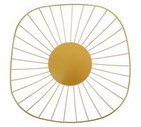 FONDOTIN Panier à Fruits en Fil de Fer Doré Ajouré, Corbeille de Rangement Décorative Nordique, Modèle Court Style Feuille de Lotus Cuisine et Salon, Support Polyvalent pour Fruits