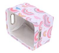 FONDOTIN Panier de Rangement Arc-en-ciel en Tissu Eva Moyen, Bac à Linge pour Garçon et Filles et Bébé, Panier Multifonction pour Vêtements et Jouets, Léger et Portable pour Organisation