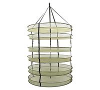 FONDOTIN Panier De Séchage Étendoir à Linge Pliable Égouttoir à Vaisselle Sec Simple Étendoir à Linge D'extérieur Capacité Tapis De Séchage De Vaisselle Friteuses Para Anneau en Acier Green