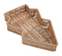 FONDOTIN Panier en Osier Imitation Sapin de Noël Tissé Main - Plateau de Service Décoratif Bohème - Centre de Table de Noël Desserts et Amuse-Gueules - Rangement Festif pour Repas et