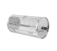 FONDOTIN Panier Grill Rotatif Acier Inoxydable pour Four et Friteuse Air Cage à Rôtir pour Noix Légumes et Viandes Résistant à Usure Accessoire de Cuisson Pratique