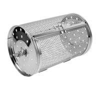 FONDOTIN Panier Rotatif pour Barbecue Cage à Rôtir Cylindrique en Acier Résistant pour Cuisson Uniforme de Fruits Secs et Légumes Au Four Électrique