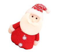 FONDOTIN Paquet à Bonbons de Noël en Tissu Réutilisable Cordon de Serrage Pochette Festive pour Garçon et Filles Décoration Noël Paquet Présent 1 Pièce Motif Bonhomme de Neige