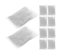 FONDOTIN Paquet de Charbon de Bambou Activé 10 Pcs 50 G Lot Désodorisant Naturel Absorbeur D'odeurs Réutilisable Maison Voiture Placard Purificateur D'air sans Additifs Chimiques