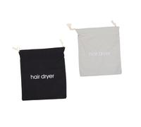 FONDOTIN Paquet De Rangement Pour Sèche-cheveux 2 Pièces 330x300 Mm Toile Coton Cordon De Serrage Pour Voyage Et Hôtel Protection La Poussière