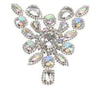 FONDOTIN Patch Thermocollant Strass pour Chaussures et Vêtements DIY Décoration et Élégante Appliques Brillantes pour Robes Sacs et Accessoires pour Mariage et Créations Personnalisées
