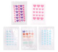 FONDOTIN Patchs Anti-acné Hydrocolloïdes 5 Feuilles Formes Variées Autocollants Visage Adultes Zones Grasses Nez Front Menton Soin Cicatrisation Peau Plusieurs styles