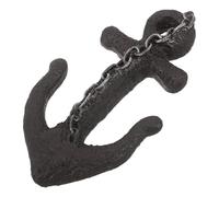 FONDOTIN Patère Murale Vintage en Résine Forme Ancre, Crochet Mural Nautique Rustique Grosse Taille, Porte-manteaux et Porte-clés Décoratif pour Entrée Maison Campagne Plage, Crochets