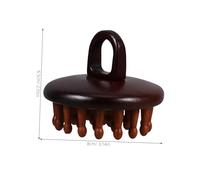 FONDOTIN Peigne de Massage Du Chevelu à Grosses Dents Outil Ergonomique Forme de Disque pour Stimulation et Soin Du Scalp Brosse Démêlante Multifonction pour Cheveux et Relaxation à