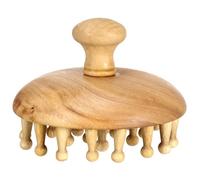 FONDOTIN Peigne De Massage En Bois De Hêtre Pour Cuir Chevelu Relaxant, Peigne à Dents Larges, Portable Et Doux, Outil De Soin Capillaire Polyvalent Pour Corps, Tête Et Cou, Présent Bien-adultes