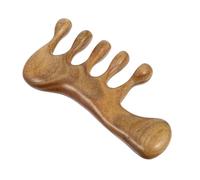FONDOTIN Peigne de Massage Tête Bois Peigne Massant pour Cuir Chevelu Lisse Joint Usage Multiple