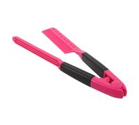 FONDOTIN Peigne Lisseur Chauffant Résistant la Chaleur en Plastique Rose, Mini Peigne pour Cheveux Lisses, sans Fil, Outil de Coiffure Portable Maison et Salon, Coiffage Rapide