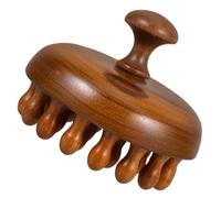 FONDOTIN Peigne Massage Chevelu Naturel à Dents Larges Forme Disque Ergonomique pour Soin Cheveux et Stimulation Circulation Brosse Multifonction pour Shampoing et Détente Scalp