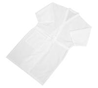 FONDOTIN Peignoir de Coupe de Cheveux Blanc à Pois Embossés pour Adultes Léger Respirant Cape de Teinture Salon de Coiffure Protection Vêtements