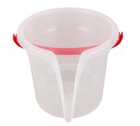 FONDOTIN Pelle à Graines Transparente pour Mangeoire à Oiseaux de Jardin, Récipient Étanche Bec Verseur Anti-déversement, Seau Portable Poignée Confortable pour Nourrissage Extérieur