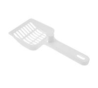 FONDOTIN Pelle à Litière pour Chat avec Filtre Plastique Manche Pratique pour Ramasser Les Déjections Accessoire pour Animaux De Compagnie Couleur Blanche