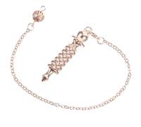 FONDOTIN Pendule Spirale Alliage Pendentif Décoratif Suspendu pour Méditation et Thérapie Énergétique Or Rose Accessoire Spirituel pour Salle de Yoga et Espace Détente