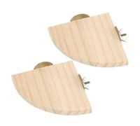 FONDOTIN Perchoir À Oiseaux en Bois Naturel Support pour Perroquets Grand Espace pour Lactivité Physique