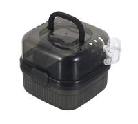 FONDOTIN Pet Transport Carrier Cage Double-Layer for Small Animals with Breathable Design and Luggage-Style Handle Suitable for Hamsters Chinchillas and Guinea Pigs