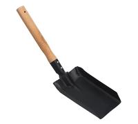 FONDOTIN Petite Pelle en Fer Manche en Bois pour Jardinage, Outil Compact Et Léger pour Nettoyage De Litière, Pelle Pratique Multifonction, pour Terre, Pots Et Plantation, Usage Extérieur