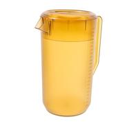 FONDOTIN Pichet à Eau Plastique Sécurisé avec Couvercle et Échelle Précise Cruche à Jus Réutilisable Au Design pour Boissons et Réceptions