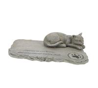 FONDOTIN Pierre Tombale Commémorative pour Chat Statue De Souvenir Décoration De Jardin Mémoire De Votre Animal Marqueur De Tombe pour Animaux Couleur Mousse