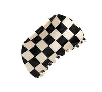 FONDOTIN Pince Cheveux Acétate Longue Noire et Blanche Style Pince Griffe Femme Pratique pour Cheveux Épais Accessoire Coiffure Simple et Fixation Sûre pour Usage Quotidien