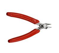 FONDOTIN Pince Mini Diagonale Acier Inoxydable Coupe-fil Précision avec Manche Antidérapant Outil Polyvalent pour Bricolage Bijoux et Électronique Compact et Portable Rouge