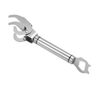 FONDOTIN Pince Multifonction Inox pour Bol et Plat Chaud Anti-brûlure Ouvre-bocal Pratique Accessoire Cuisine et Gain de Place