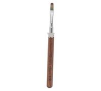 FONDOTIN Pinceau Ovale Long pour Nail Art Outil Professionnel pour Mélanger et Créer des Dégradés Manche Bois pour Usage Salon Domicile