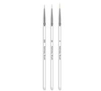 FONDOTIN Pinceaux pour Nail Art Léger et Facile à Utiliser Set de 6 en Acrylique Double Tête Accessoires Indispensables pour Femmes en Usage Professionnel Domicile